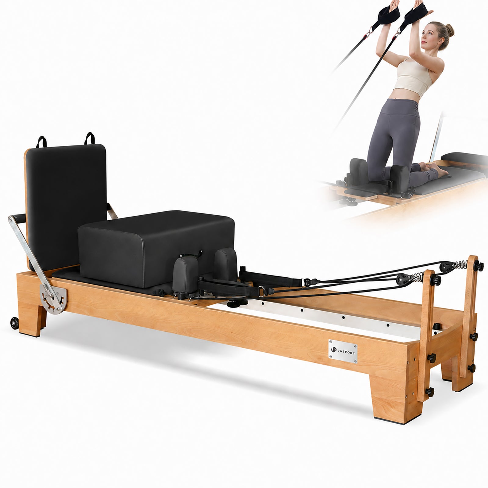JASPORT P80 Pilates Reformer aus Buchenholz