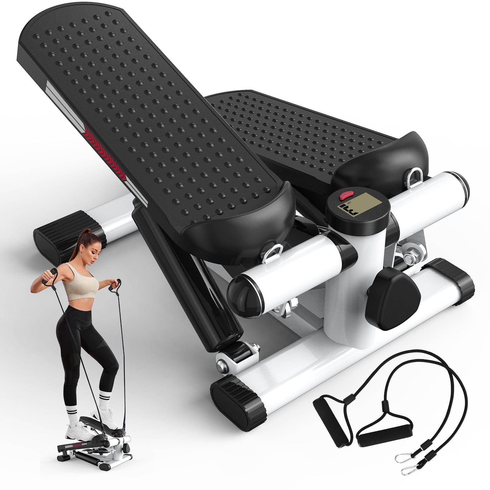 JASPORT ST1 Mini Stepper für Zuhause (Weiße Ausführung)
