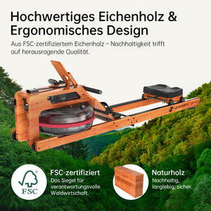 JASPORT R3 Klappbares Wasserrudergerät für Zuhause（Kirsch）