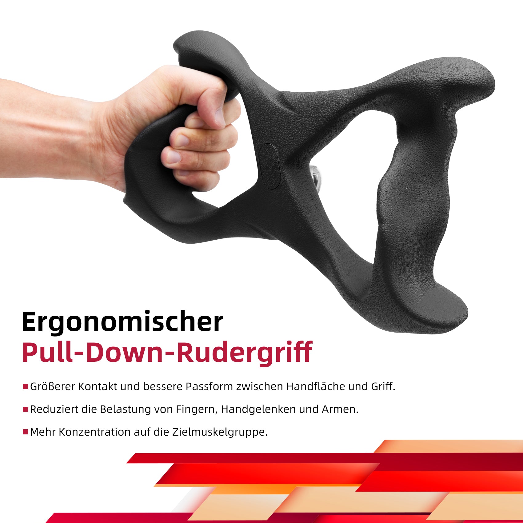 JASPORT ER3 Ergonomischer Pull-down Rudergriff