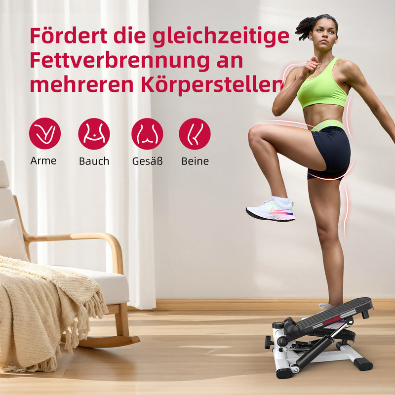 JASPORT ST1 Mini Stepper für Zuhause (Weiße Ausführung)