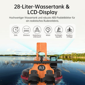 JASPORT R3 Klappbares Wasserrudergerät für Zuhause（Kirsch）