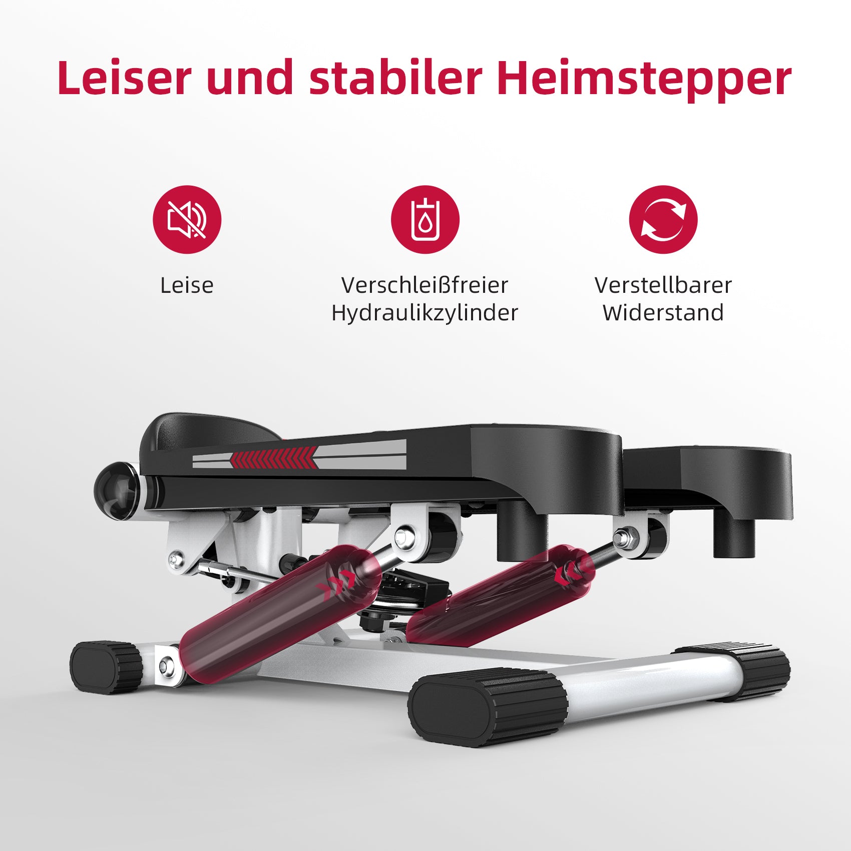 Gebraucht-JASPORT ST1 Mini Stepper für Zuhause (Weiße Ausführung)