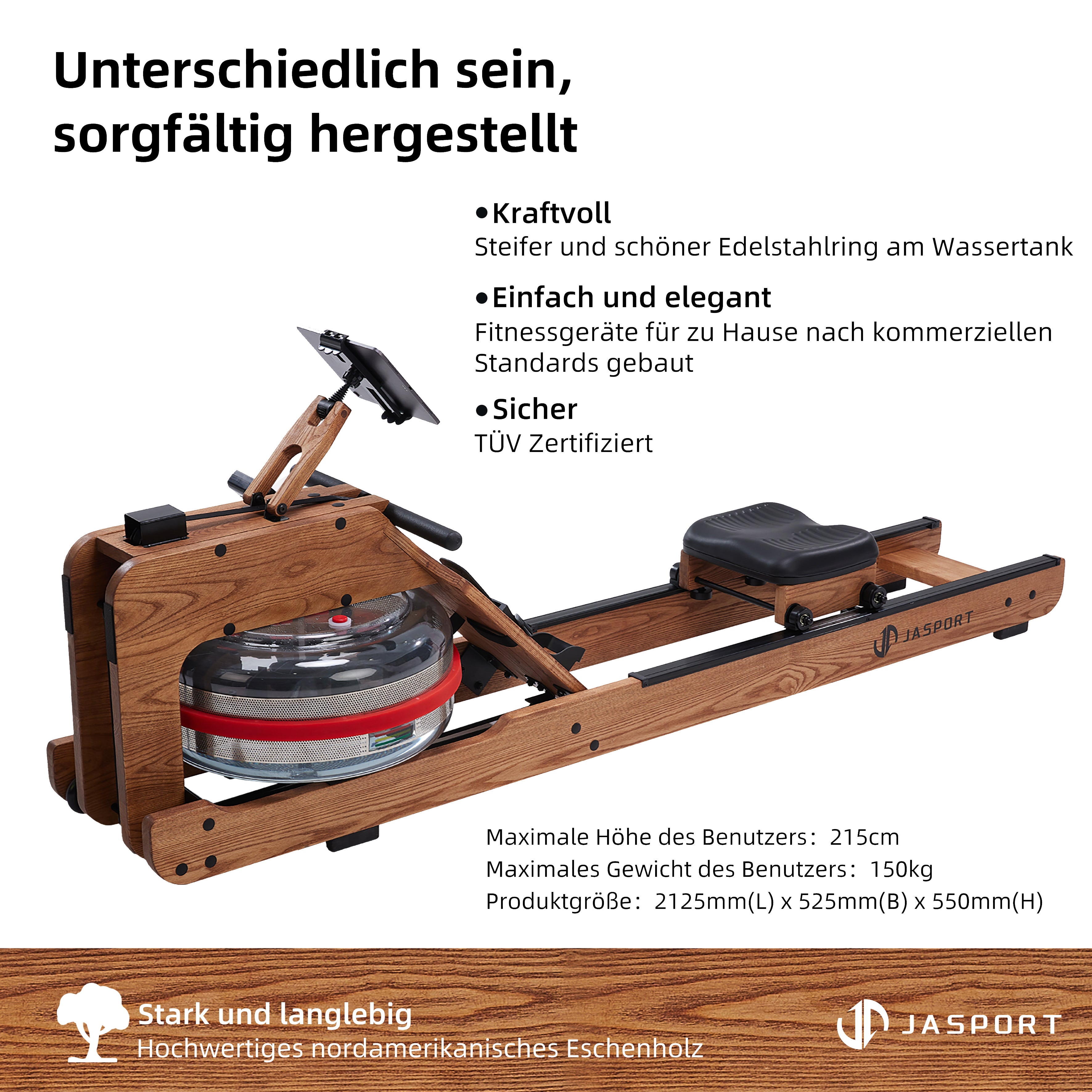Gebraucht-JASPORT R1 Rudergerät wasser (Rotbraun)