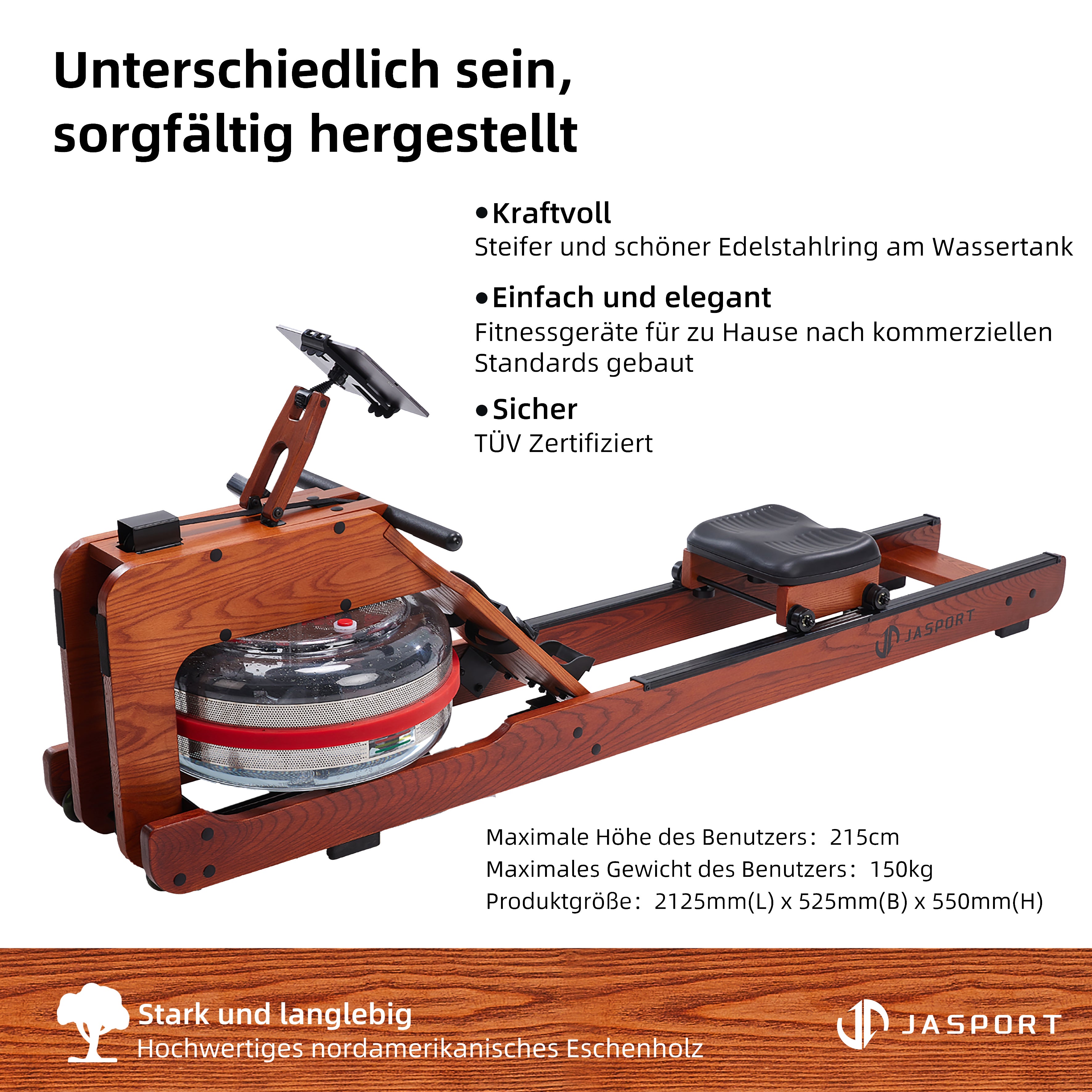 JASPORT R1 Rudergerät wasser (Rotbraun)