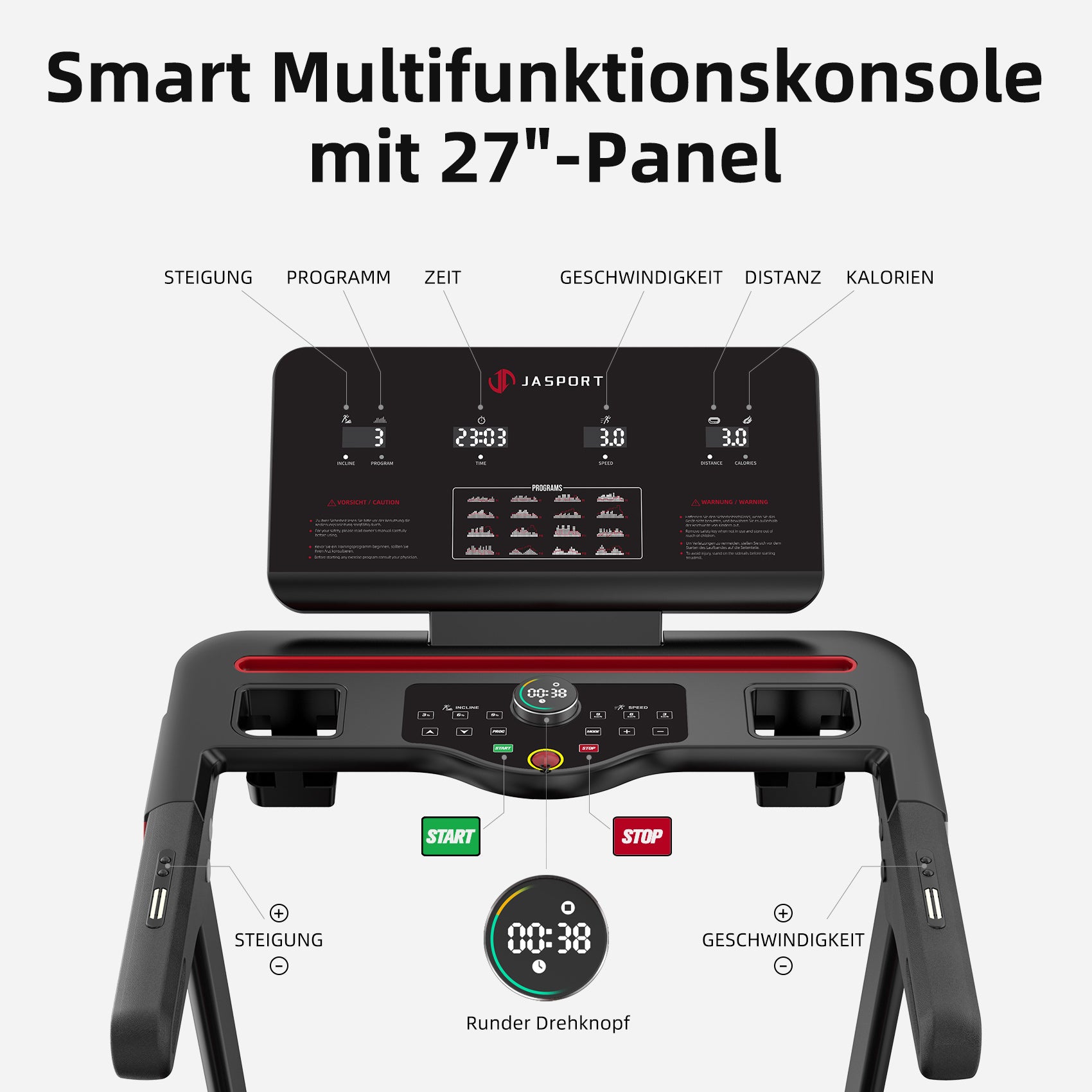JASPORT L3 Laufband für Zuhause klappbar