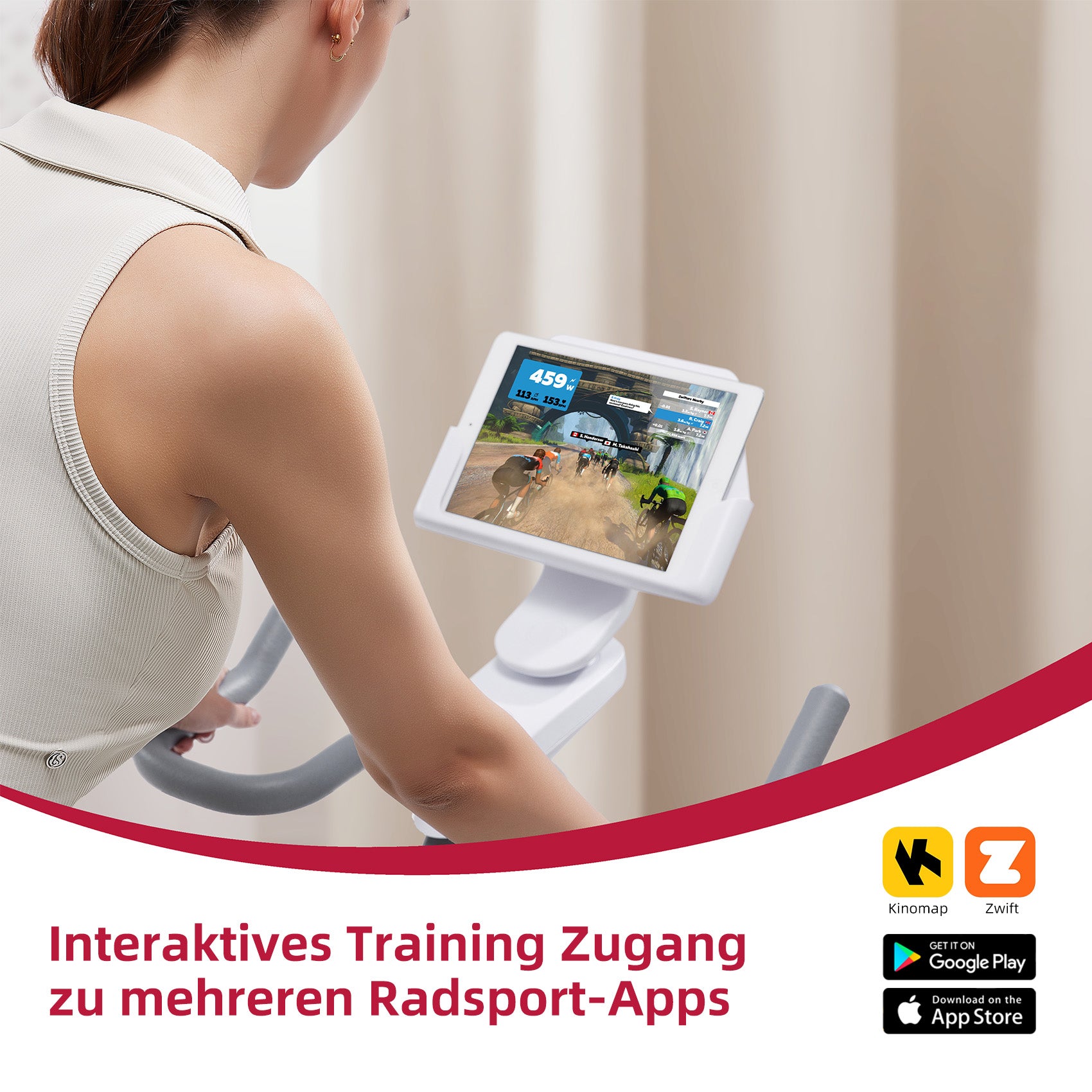 JASPORT S3 Smart Indoor Speedbike (Weiß)