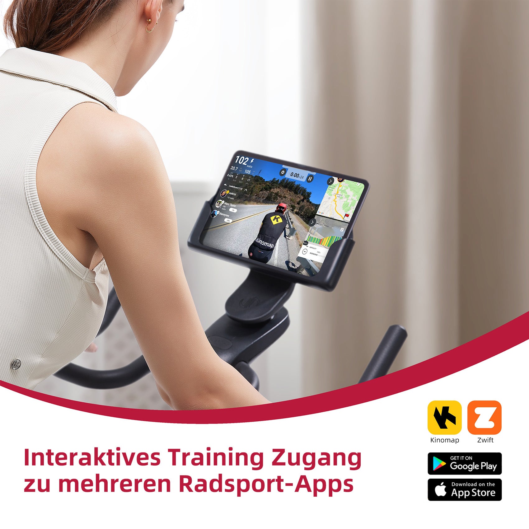 JASPORT S3 Smart Indoor Speedbike (Schwarz)