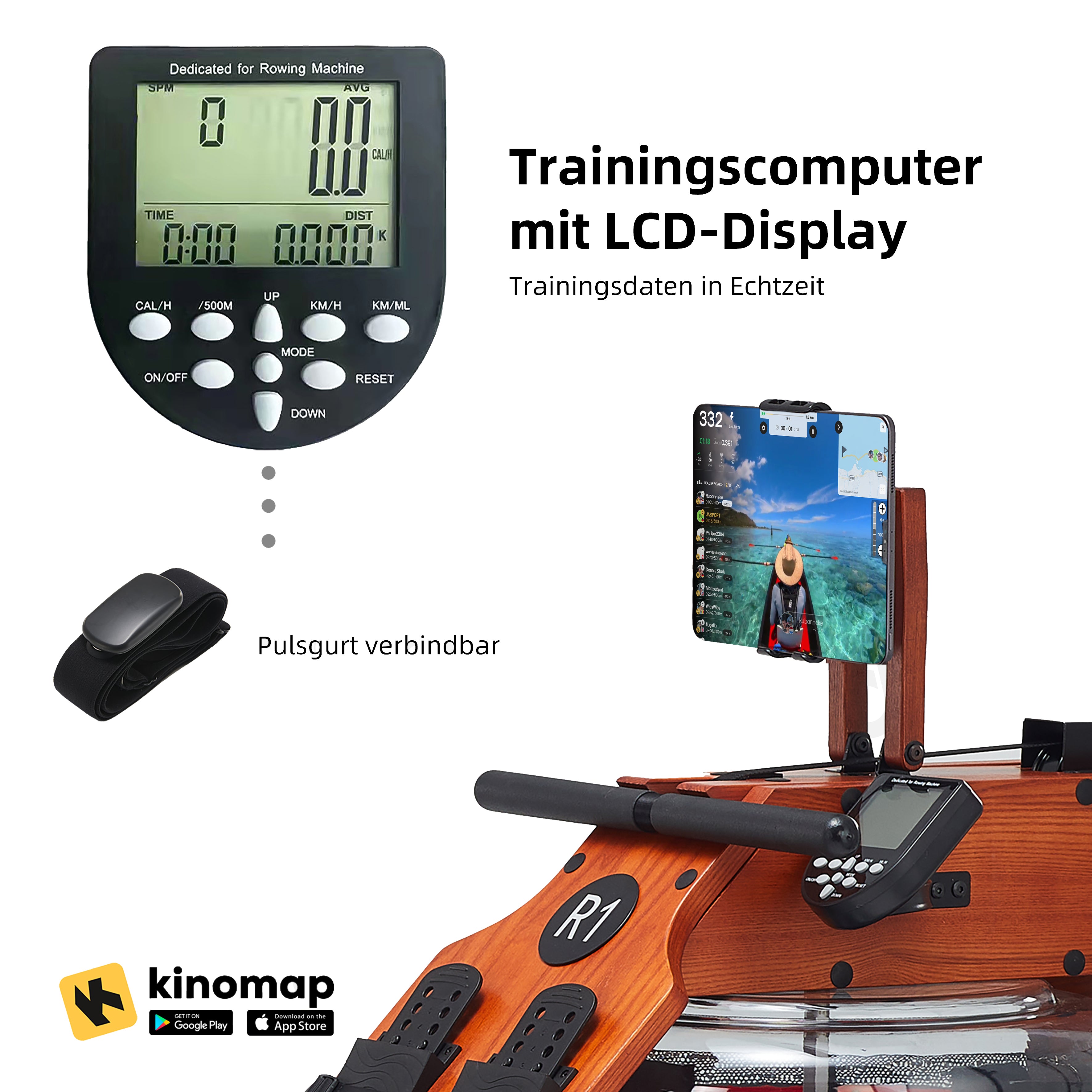 JASPORT R1 Rudergerät wasser (Rotbraun)