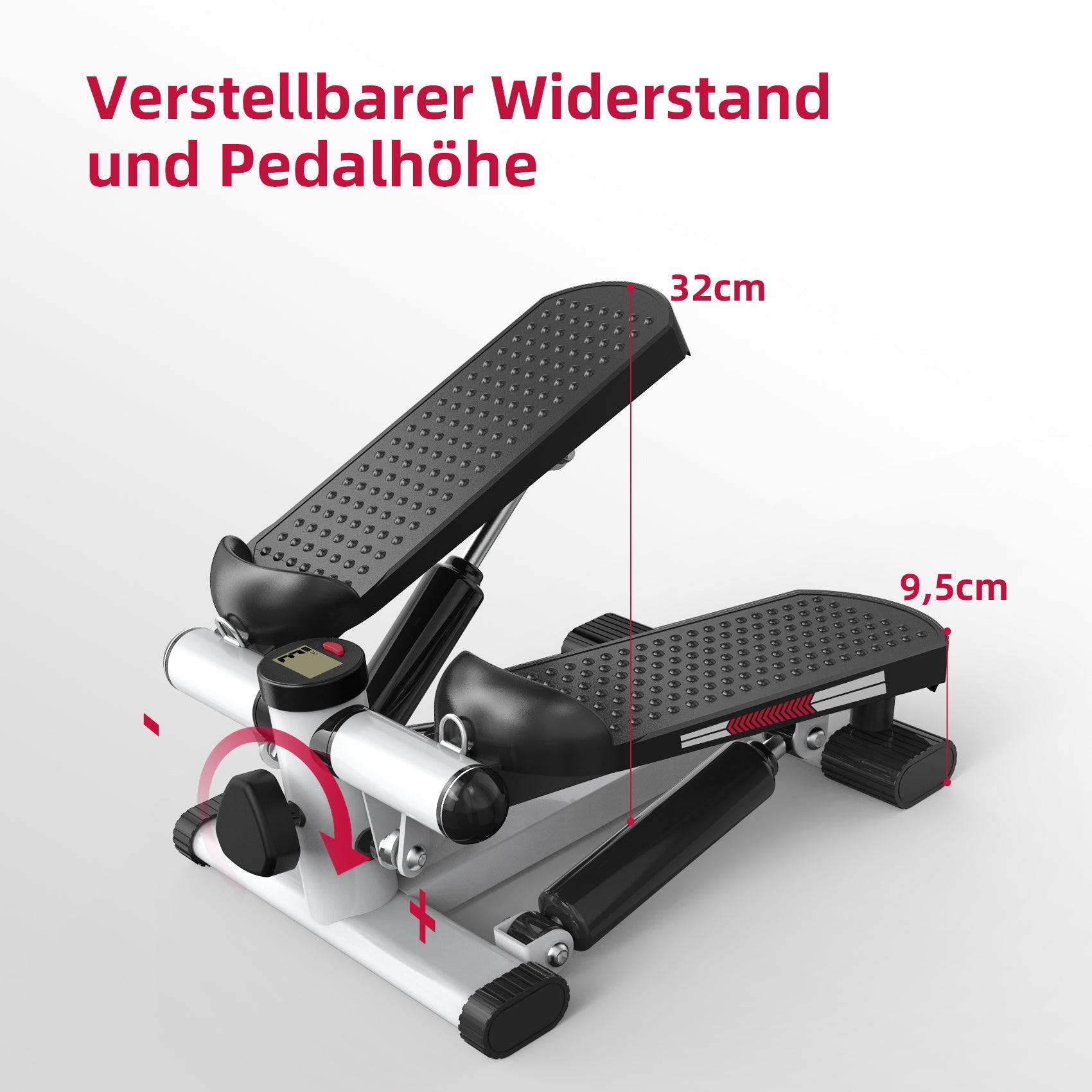 Gebraucht-JASPORT ST1 Mini Stepper für Zuhause (Weiße Ausführung)