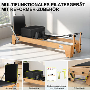 JASPORT P80 Pilates Reformer aus Buchenholz