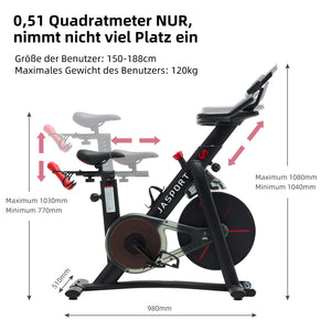 JASPORT S3 Smart Indoor Speedbike (Schwarz)