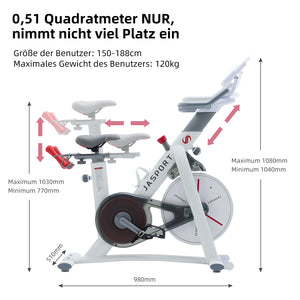 JASPORT S3 Smart Indoor Speedbike (Weiß)