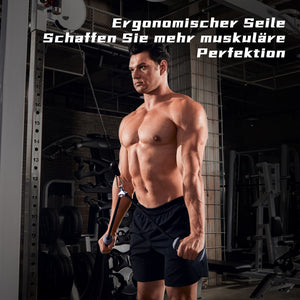 JASPORT ER2 Ergonomisches Trizeps-Seil (Grau)