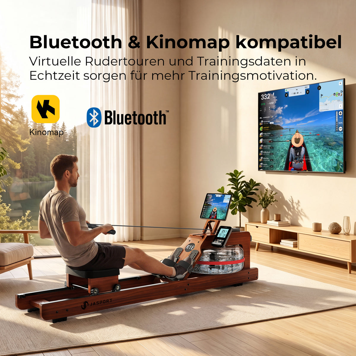 JASPORT R1E Rudergerät mit Wasserwiderstand für Zuhause