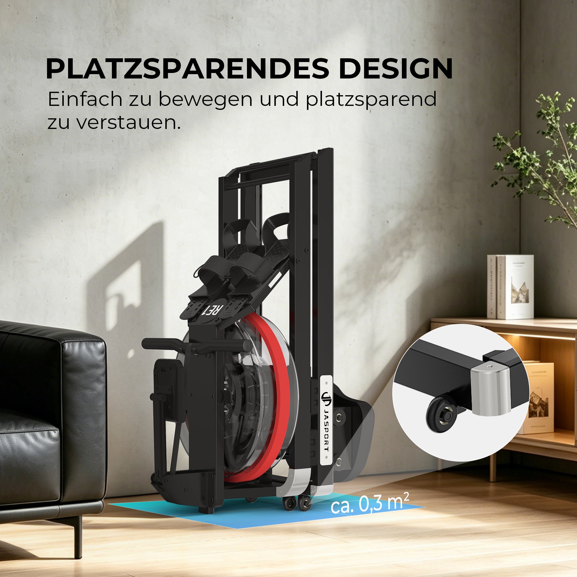 JASPORT RE1 Wasser-Rudergerät klappbar für Zuhause