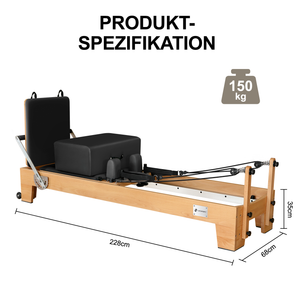 JASPORT P80 Pilates Reformer aus Buchenholz