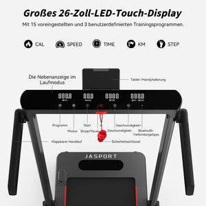 Gebraucht-JASPORT GL3 2-in-1 Laufband für Zuhause