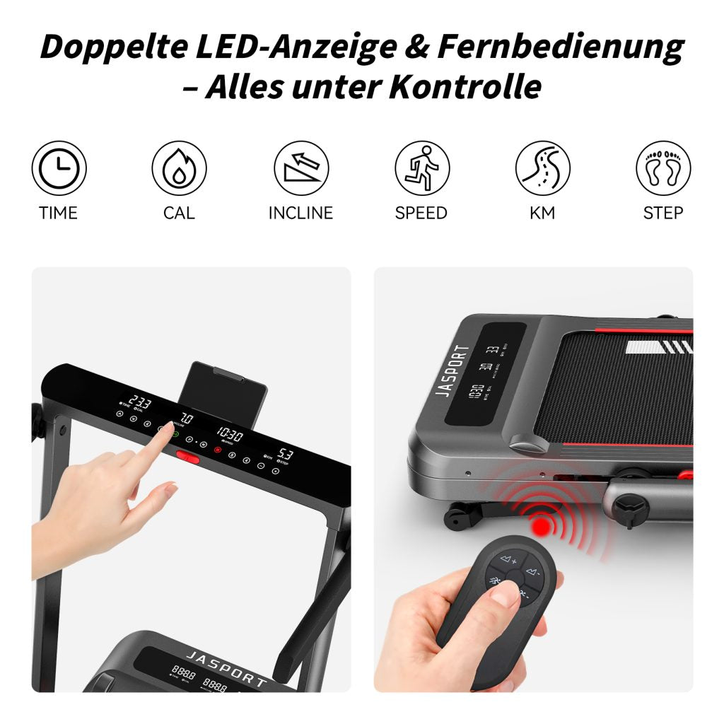 Gebraucht-JASPORT GL3H 2-in-1 Laufband für Zuhause