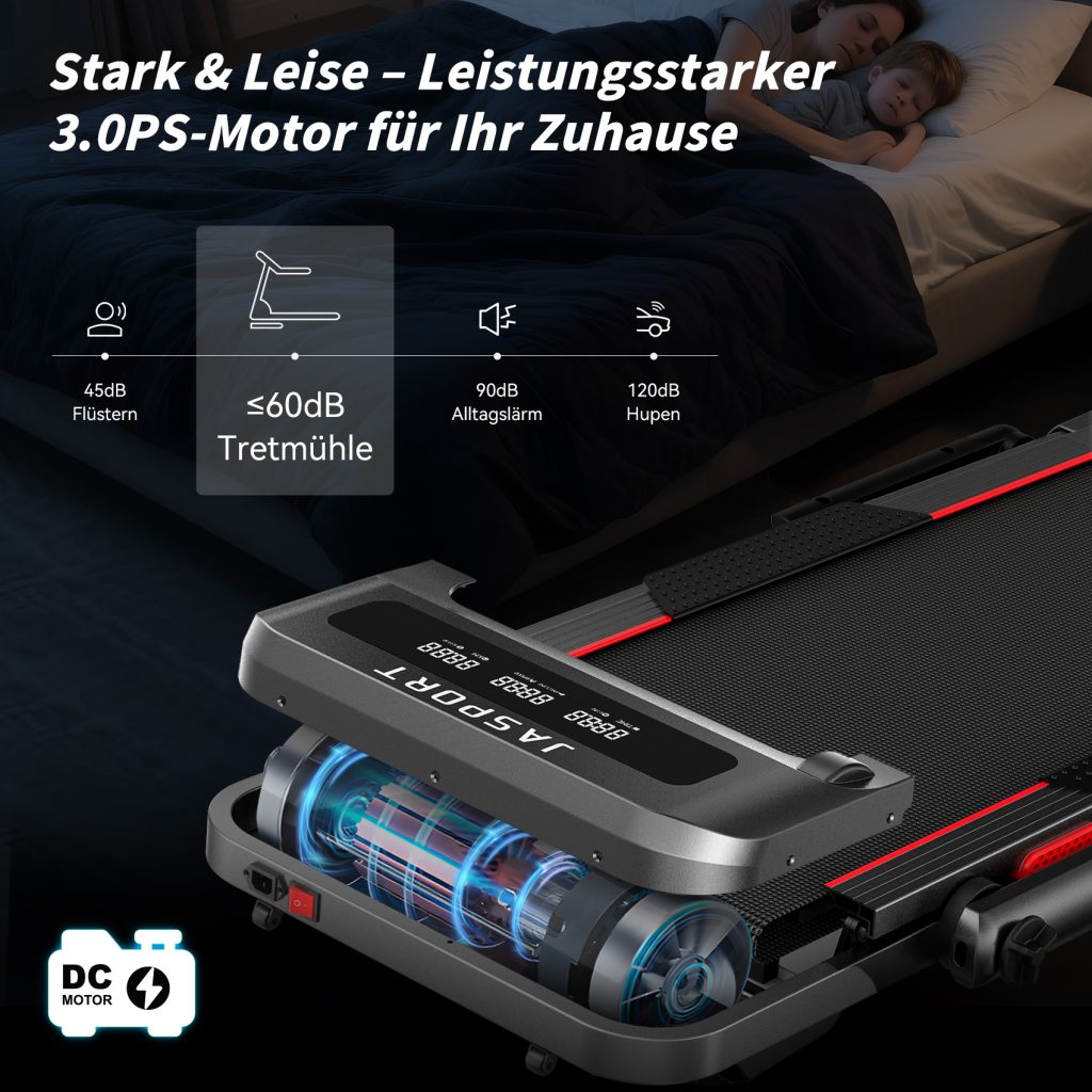 Gebraucht-JASPORT GL3H 2-in-1 Laufband für Zuhause