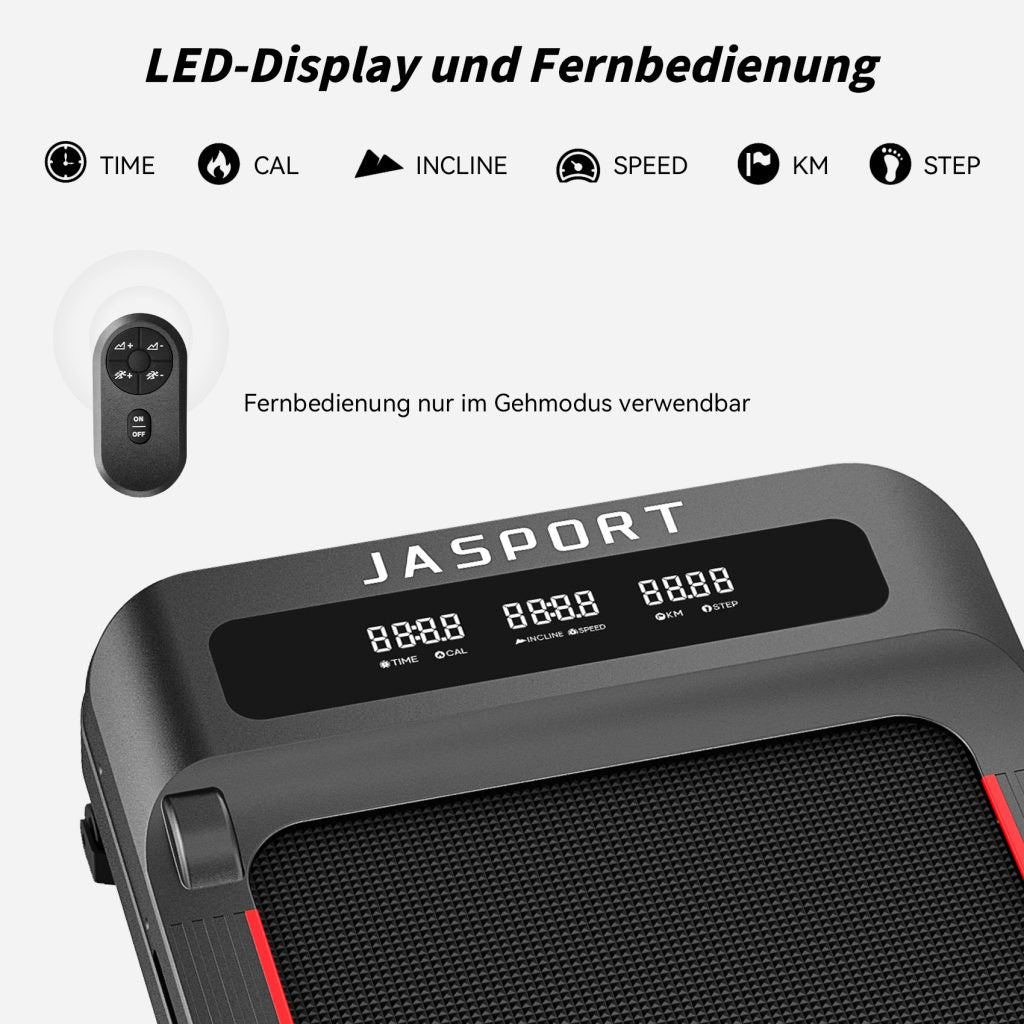 Gebraucht-JASPORT GL3H 2-in-1 Laufband für Zuhause