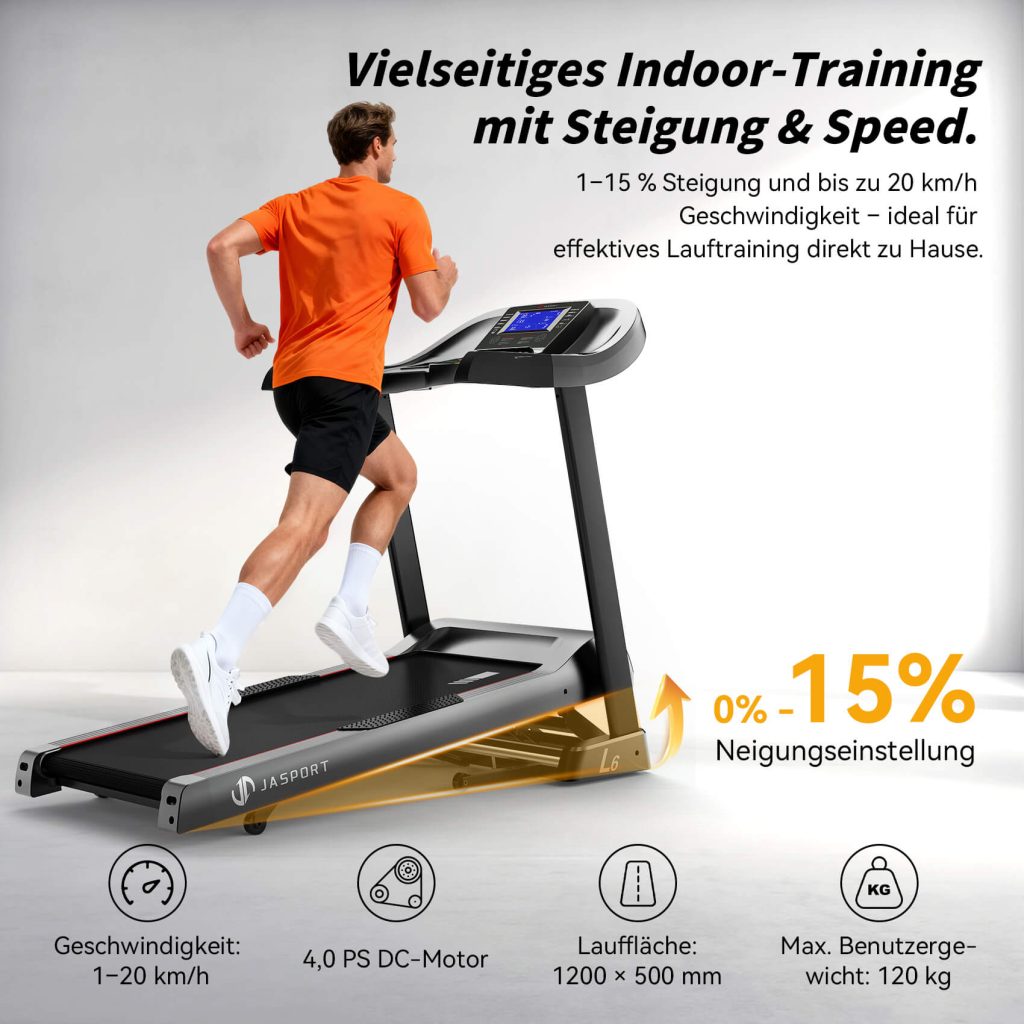 JASPORT L6 Laufband für Zuhause klappbar