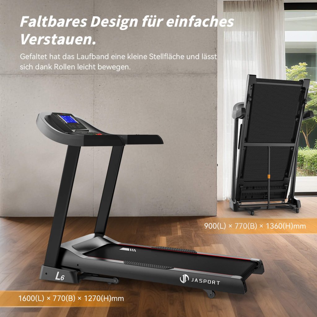 JASPORT L6 Laufband für Zuhause klappbar