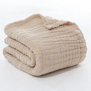 JASLIFE Musselin-Sommerdecke aus 100 % Baumwolle