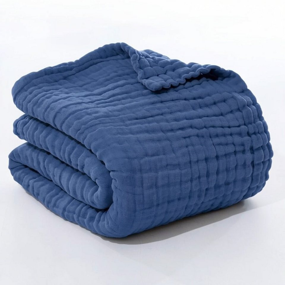 JASLIFE Musselin-Sommerdecke aus 100 % Baumwolle