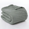 JASLIFE Musselin-Sommerdecke aus 100 % Baumwolle