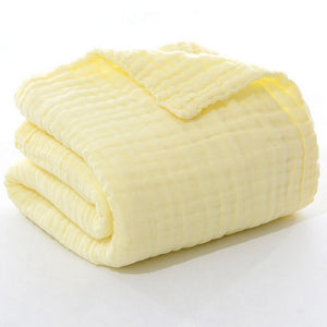 JASLIFE Musselin-Sommerdecke aus 100 % Baumwolle