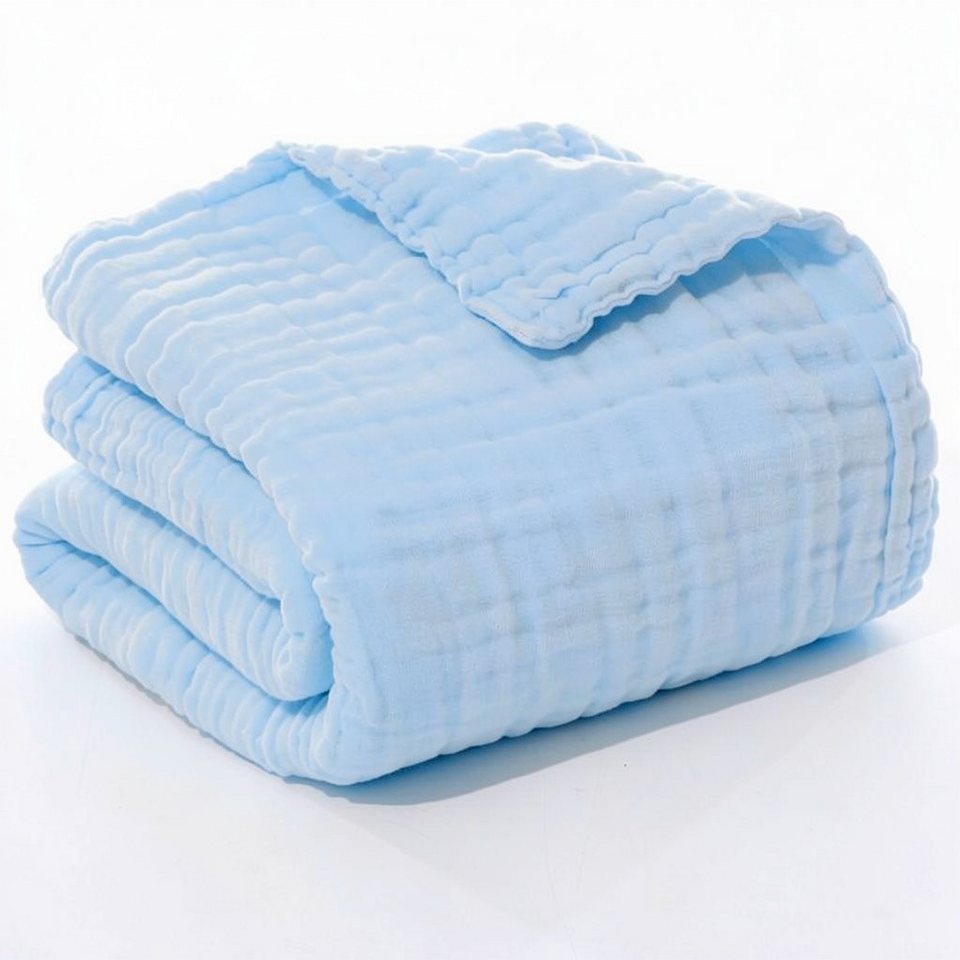 JASLIFE Musselin-Sommerdecke aus 100 % Baumwolle