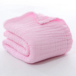JASLIFE Musselin-Sommerdecke aus 100 % Baumwolle