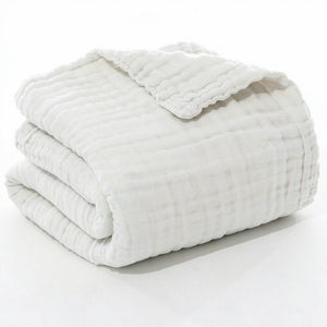 JASLIFE Musselin-Sommerdecke aus 100 % Baumwolle