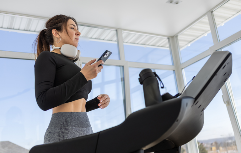 Laufbandtraining zur Synchronisation von Atmung und Bewegung sowie zur Verbesserung der Atemkapazität